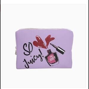 NWT JUICY COUTURE So Juicy Cosmetics Lavender Vinyl Makeup Bag (JCXX020)